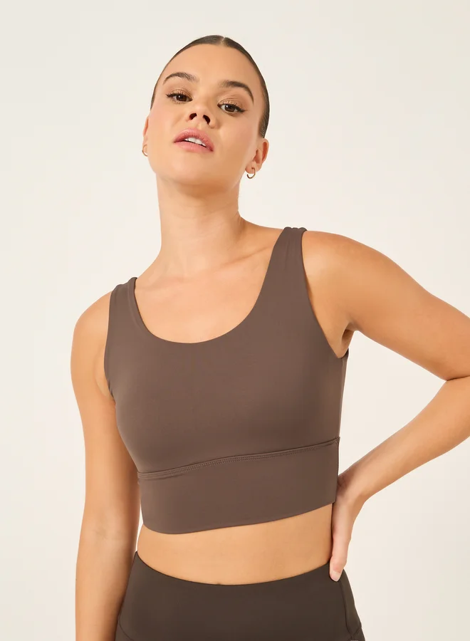 ستايلي Styli Low Back Broad Underband Low Impact Sports Bra