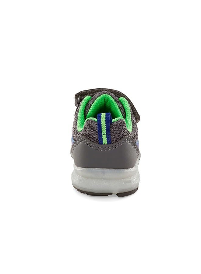 Simple Joys by Carter's Unisex-Child Anka Light Up Sneaker, Grey, 7 Toddler - Image 3
