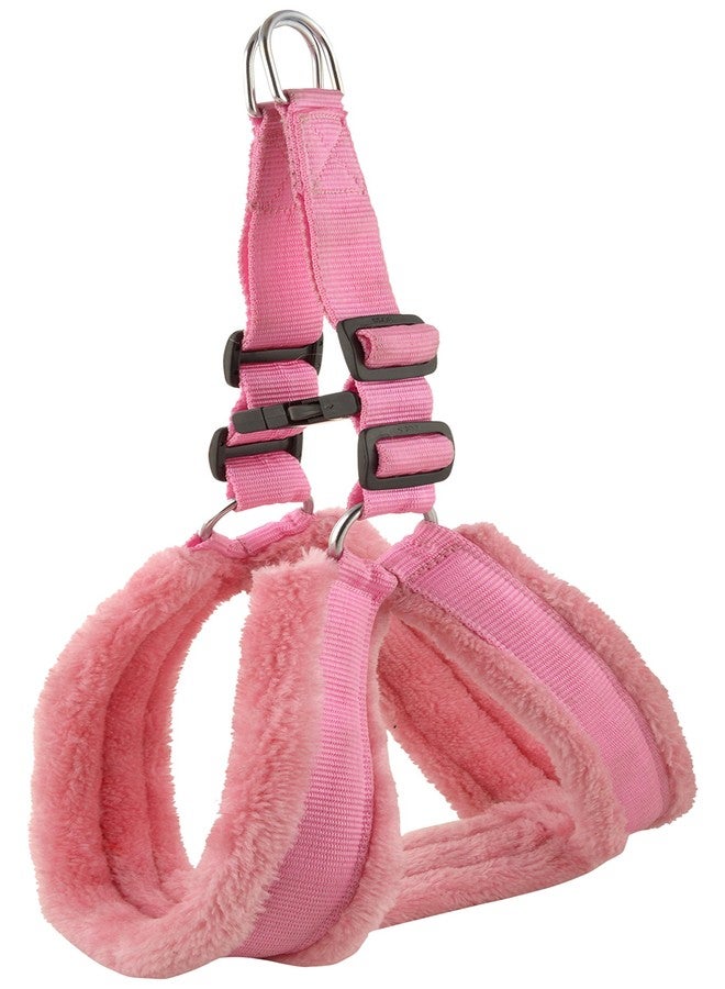 Skora Pink Fancy Fur Large 1,25 inch Dog Harness(Large,Pink) - Image 2