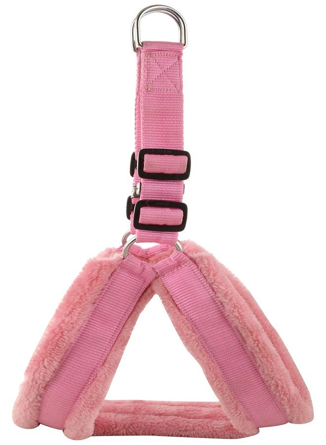Skora Pink Fancy Fur Large 1,25 inch Dog Harness(Large,Pink) - Image 3
