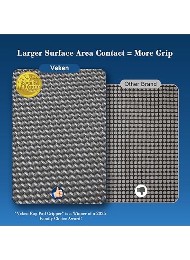 قابض وسادة سجادة Veken غير قابل للانزلاق (رمادي داكن) - Image 2