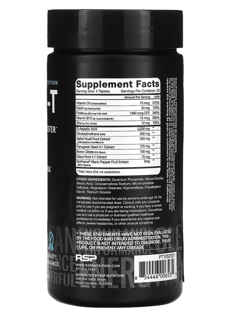 RSP Nutrition - Prime-T, Testosterone Booster, 120 Tablets - Image 1