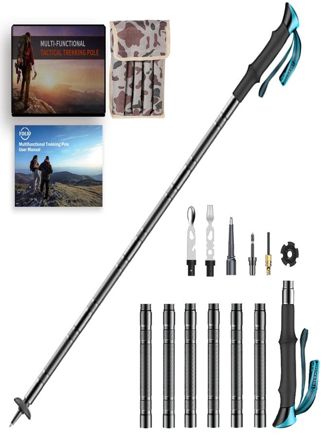 yolid Tactical Walking Stick,Prime 15-in-1 Hiking Pole, Adjustable Multipurpose Tactical Hiking Stick for Men Women Outdoor Adventure - Image 1
