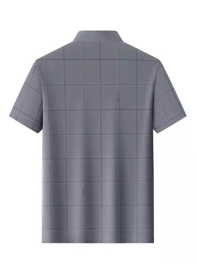 AOKANG Men's Elastic Breathable Short Sleeve Polo - Image 3