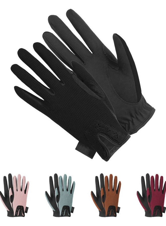 Thapower Kids Horse Riding Gloves Girls Youth Equestrian Gloves Summer Winter Outdoor Sports Horseback Riding Glove Cycling Biking Driving Gardening Mittens - Image 1