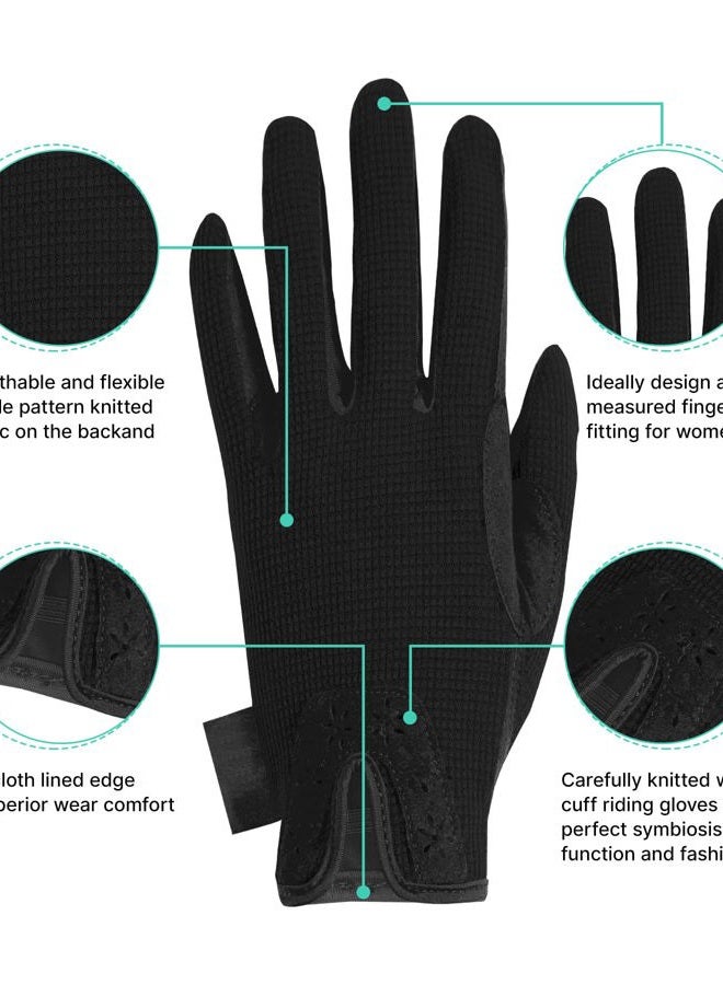 Thapower Kids Horse Riding Gloves Girls Youth Equestrian Gloves Summer Winter Outdoor Sports Horseback Riding Glove Cycling Biking Driving Gardening Mittens - Image 5