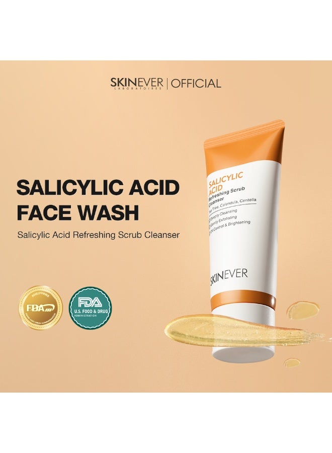 سكينيفر SKINEVER Salicylic Acid Scrub Cleanser – Gentle Exfoliation & Pore Care - Image 3