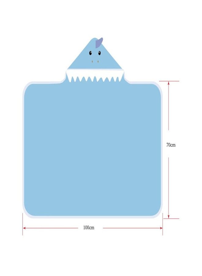 SNUGKINS Bamboo Hooded Baby Towel - Premium Soft Hooded Bath Towel for Baby, Toddler, Infant, for Boy and Girl - Baby Shark - Image 5