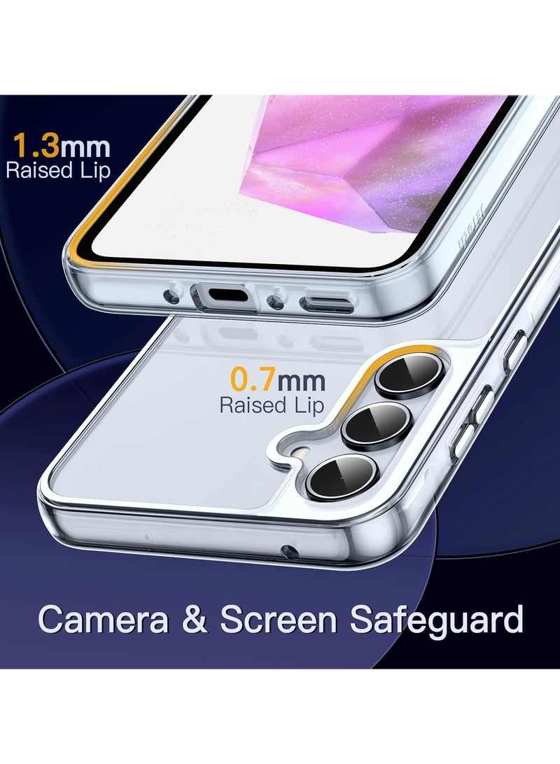 Denx Crystal Clear Case Compatible with Samsung Galaxy A35, Made Of TPU, Gorilla Anti shock Protector Camera Shockproof Corners, Clear Case - Image 4