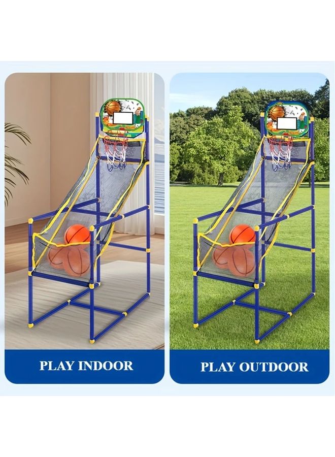 Basketball Arcade Game Indoor Outdoor Adjustable Height Portable Gift Set - Image 5