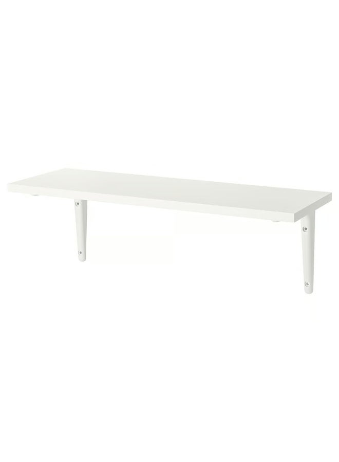 IKEA (IKEA) رف حائط أبيض/أبيض 59×20 سم - Image 1
