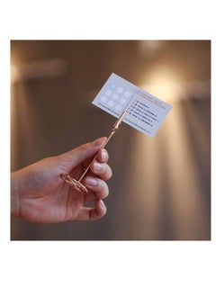 Excefore Place Card Holder Place Card Holder Memo Holder Clip Photo Holder Table Number Holder, Note Clip Photo Clip Holder Stand, Table Number Holder Place Card Paper Menu Stand 12pcs (Rose Gold)  - Image 4