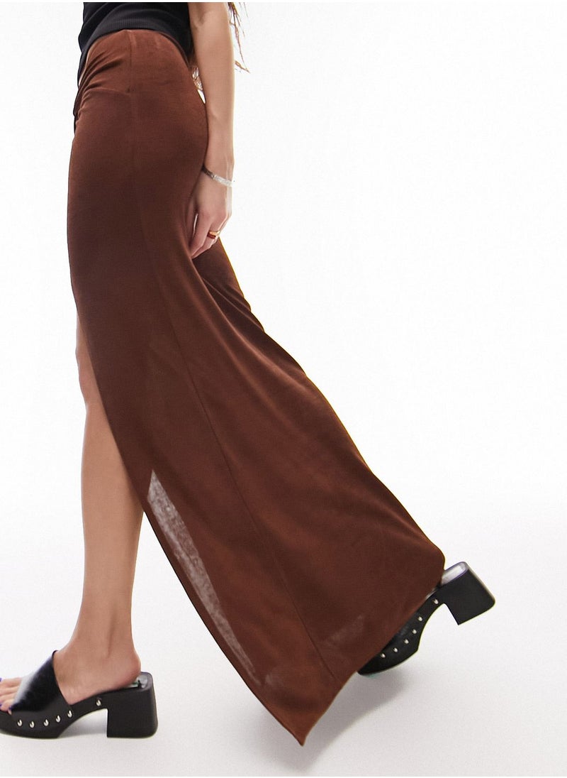 TOPSHOP - High Waist Twisted Skirt - Image 1