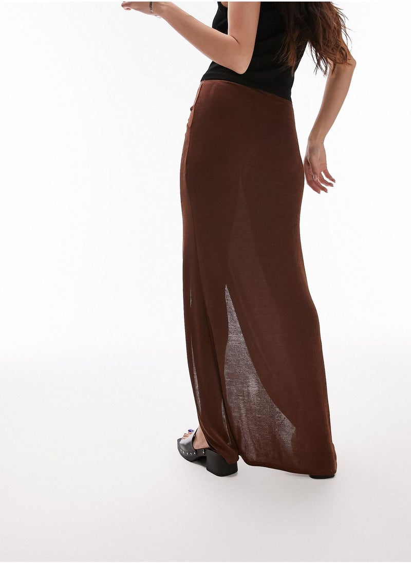 TOPSHOP - High Waist Twisted Skirt - Image 1