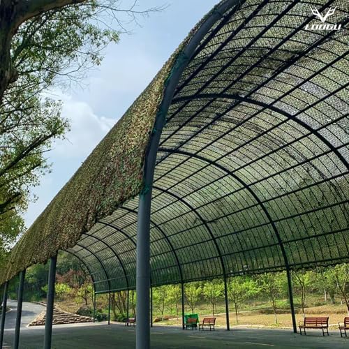 LOOGU Camo Netting, Camouflage Netting for Sunshade, Camping, Shooting and Hunting and Many More (6.5x10ft, 2Mx3M, Woodland Camo) - Image 3
