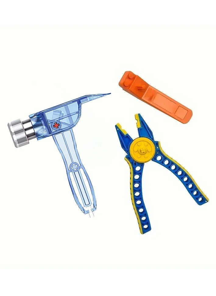 Multi-function Tool Hammer Small Building Blocks, Starter Disassembly Pliers Building Blocks, Assemble Disassembly Tool Set  - Image 1