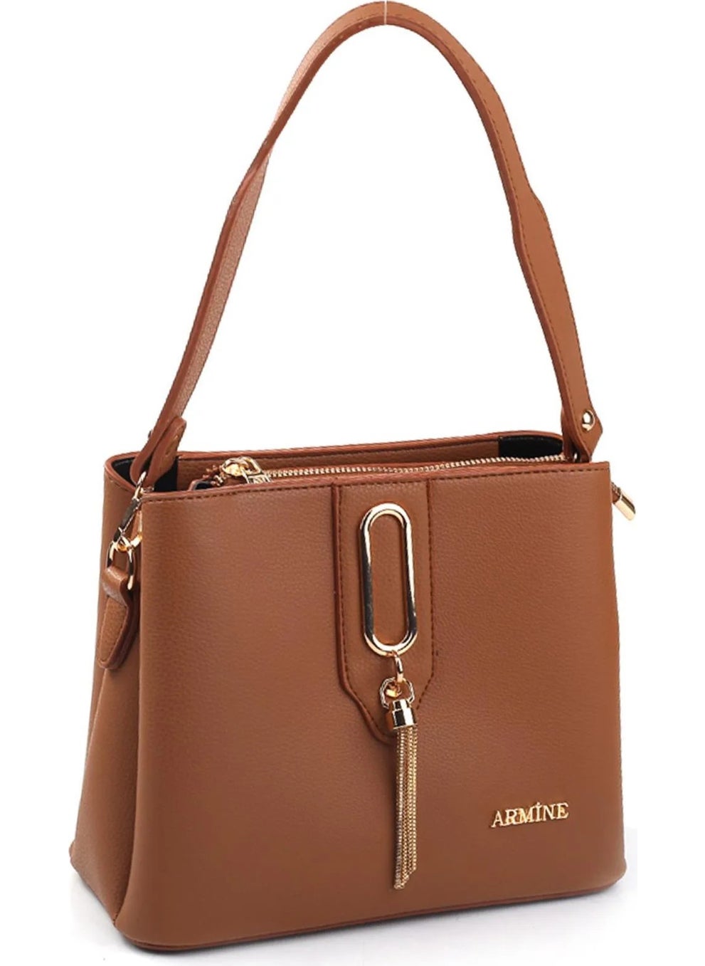 Armine - Women's Hand and Shoulder Bag Tan 361 - Image 1