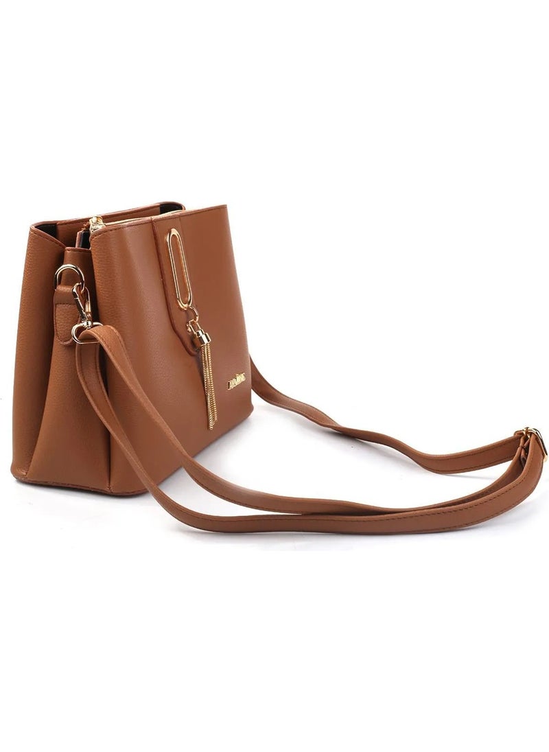 Armine - Women's Hand and Shoulder Bag Tan 361 - Image 1