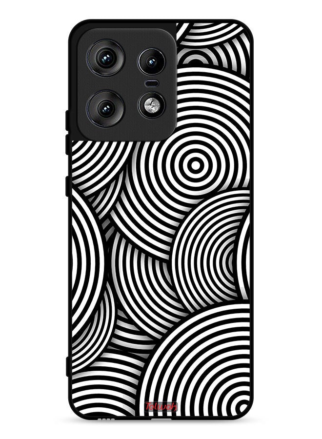 Tolwak غطاء حماية لهاتف موتورولا إيدج 50 برو 5G بنمط وهم الدوائر - Image 1