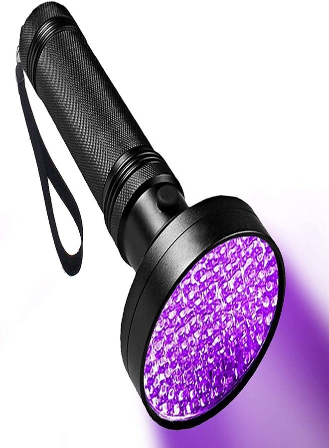 Qisebin UV Black Light Flashlight - Powerful 100 LED Blacklight Flashlights for Pet Urine Detection, Dog Stain, Scorpion, Resin Curing, Counterfeit Money Bed Bugs, Carpet Odor Eliminator Remover - Image 1