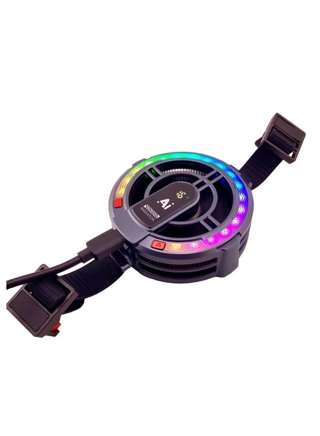 Sarafox TH06 PRO Tablet Cooling Fan, 24W Semiconductor Cooler with AI Control for Tablets, Smart Temperature Control Display - Image 2