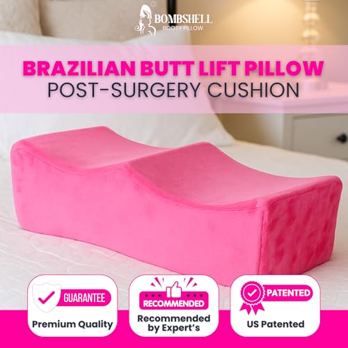 bombshell booty pillow BBL Pillow After Surgery for Sitting Lifting Cushion, Brazilian Butt Lift Pillow Lifting Cushion for Recovery, Home, Driving and Office Chair Use, BBL Surgery Essentials Post Surgery Supplies - Image 2