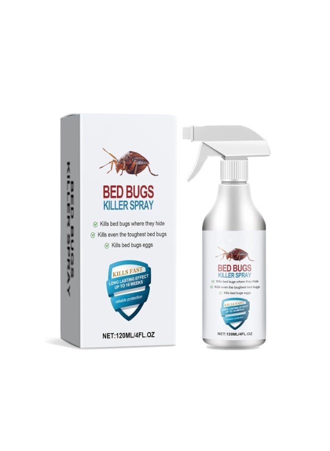 Azonee 120ml Roach & Fly Killer Spray, Plant-Based Actives Kill Insects & Bugs on Contact, Non-Greasy, Repellent Indoor flea moth bugs bed bugs, No Stains, Fresh Scent  - Image 1