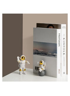 Geekmonkey Geekmonkey Set of 3 Astronaut Figure | White-Gold | Exclusive & Limited Edition (Gold Visor Jumping)  - Image 4