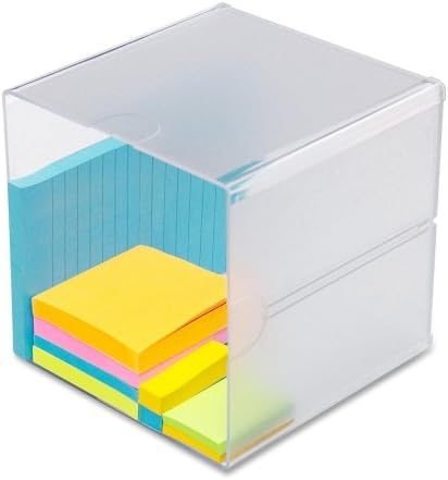 Deflecto Cube Organizer  6 Height x 6 Width x 6 Depth  Plastic  Clear