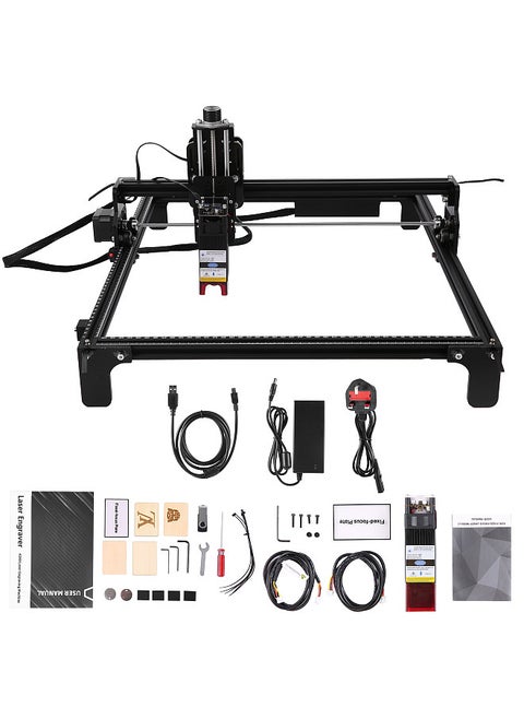 20W BT Laser Engraver Cutter 4240 CNC Laser Engraving Machine 420x400mm Large Working Area 5000mW Optical Power Fixed Focus Compressed Spot High Precision