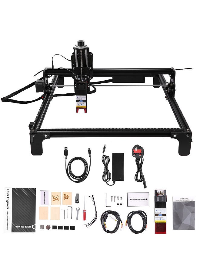 Generic 20W BT Laser Engraver Cutter 4240 CNC Laser Engraving Machine 420x400mm Large Working Area 5000mW Optical Power Fixed Focus Compressed Spot High Precision  - Image 1