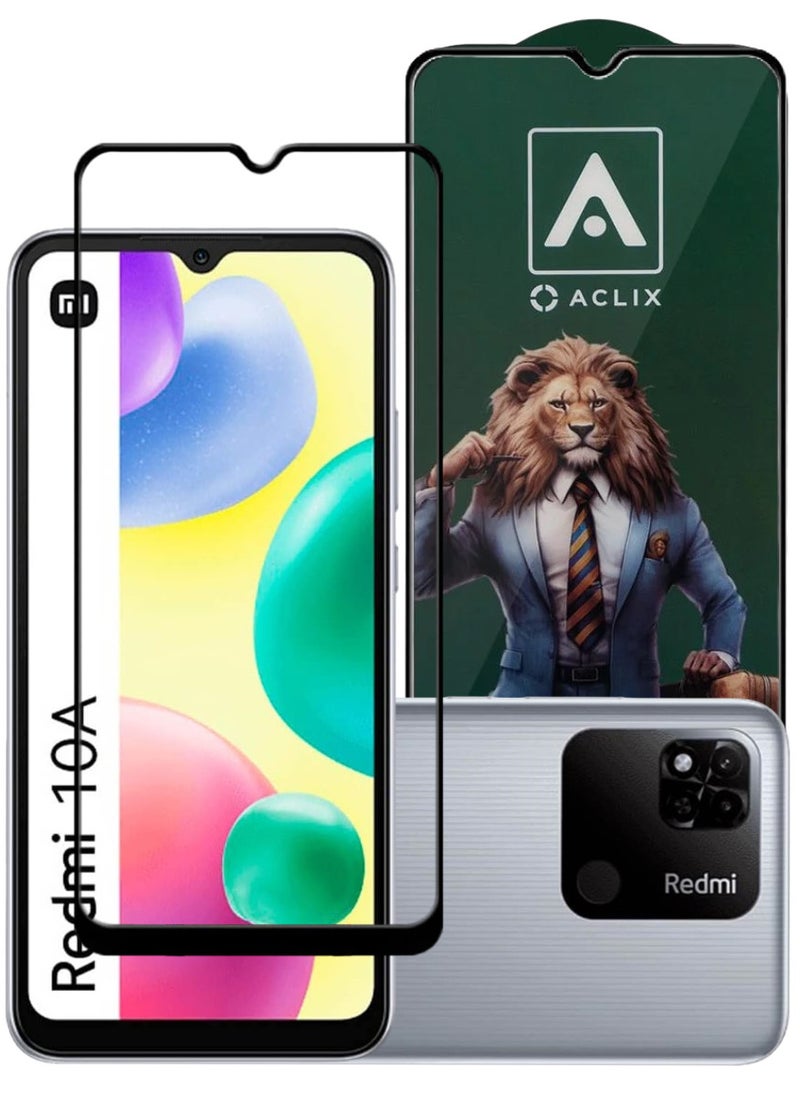 ACLIX Antistatic ESD Dustproof Premium Quality High Definition Tempered Glass Screen Protector Designed For Xiaomi Redmi 10A - Image 1