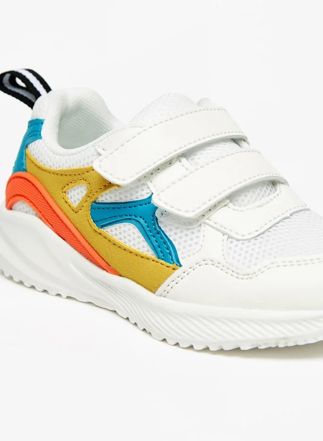 LBL Boys's Colourblock Sneakers with Hook and Loop Closure