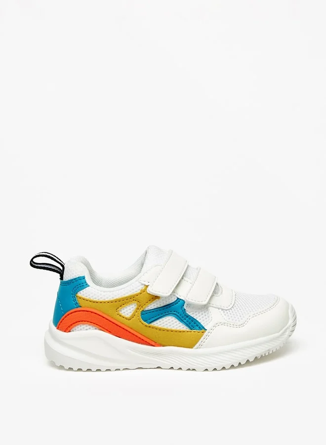 LBL Boys's Colourblock Sneakers with Hook and Loop Closure