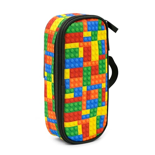 Droerfes Brick Pencil Case Pencil Pouch Large Capacity Pen Bag School Office Organizer Stationery Storage Box For Girls Boys Teen Kids - Image 3
