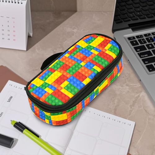Droerfes Brick Pencil Case Pencil Pouch Large Capacity Pen Bag School Office Organizer Stationery Storage Box For Girls Boys Teen Kids - Image 5