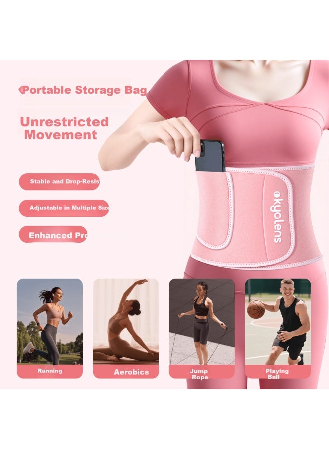 Kyolens Sweat Waist Belt Slimming Fitness Fat Burning Training Women Running Abdomen Toning Hula Hoop Shaping - Image 5