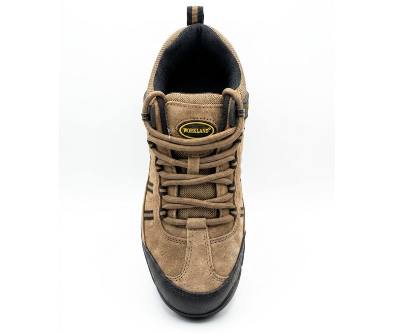 Workland Low Ankle Safety Shoes – Composite Toe, Breathable Suede Leather Upper, Oil-Resistant Rubber Sole, Energy Absorbing Heels – SB Standard - Image 2