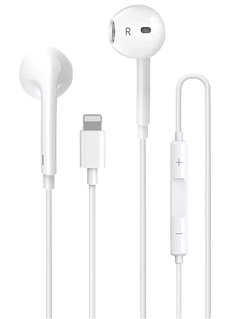 ELTRAZONE - iPhone Earbuds Wired Lightning Headphones [Apple MFi Certified] in-Ear Stereo Headset Built-in Microphone & Volume Control Compatible with iPhone 13/12/11/8/8plus X/Xs/XR/Xs max/pro/se iPad All iOS - Image 1