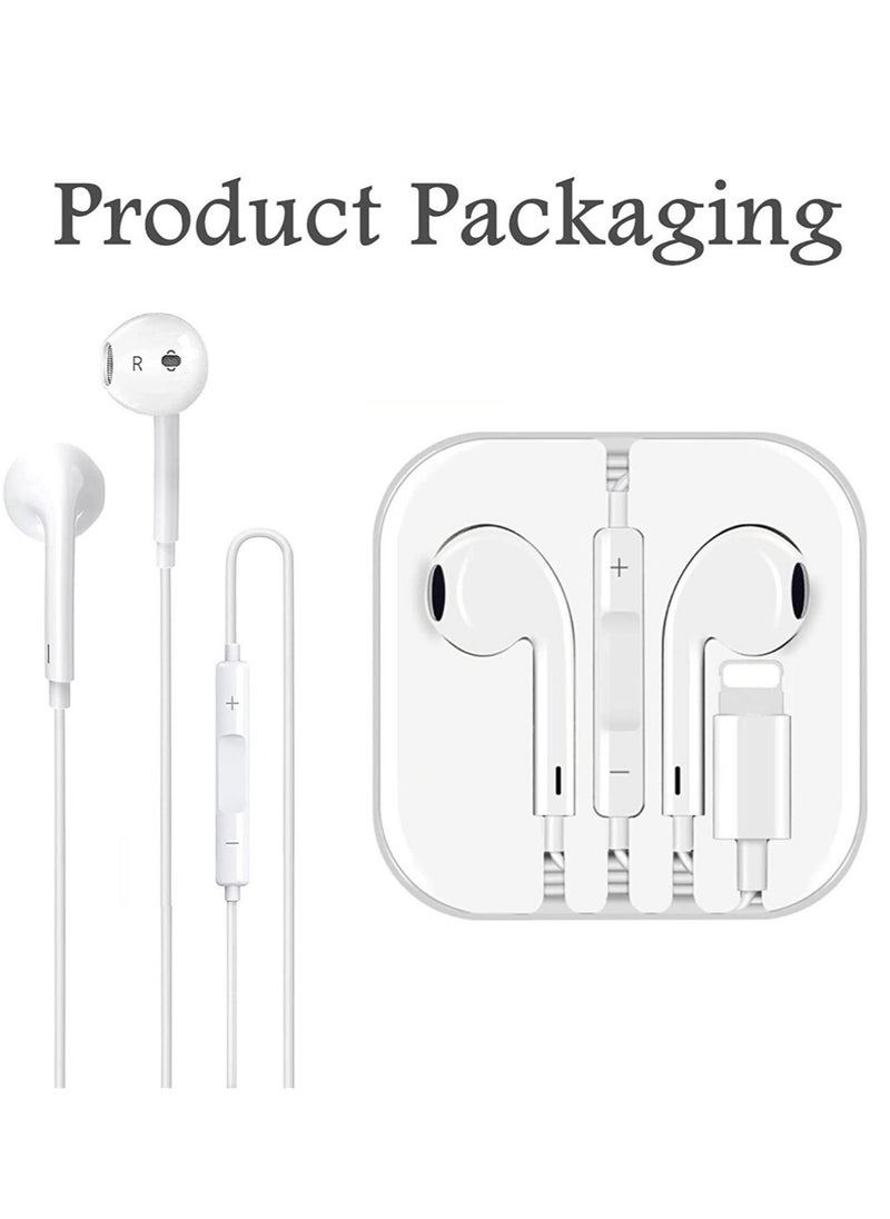 ELTRAZONE - iPhone Earbuds Wired Lightning Headphones [Apple MFi Certified] in-Ear Stereo Headset Built-in Microphone & Volume Control Compatible with iPhone 13/12/11/8/8plus X/Xs/XR/Xs max/pro/se iPad All iOS - Image 1