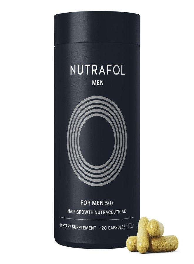 Nutrafol Men 50+ Hair Growth Supplements, Clinically Tested for Visibly Thicker Hair and Scalp Coverage, #1 Dermatologist-Recommended Hair Growth Supplement Brand - 1 Month Supply - Image 1