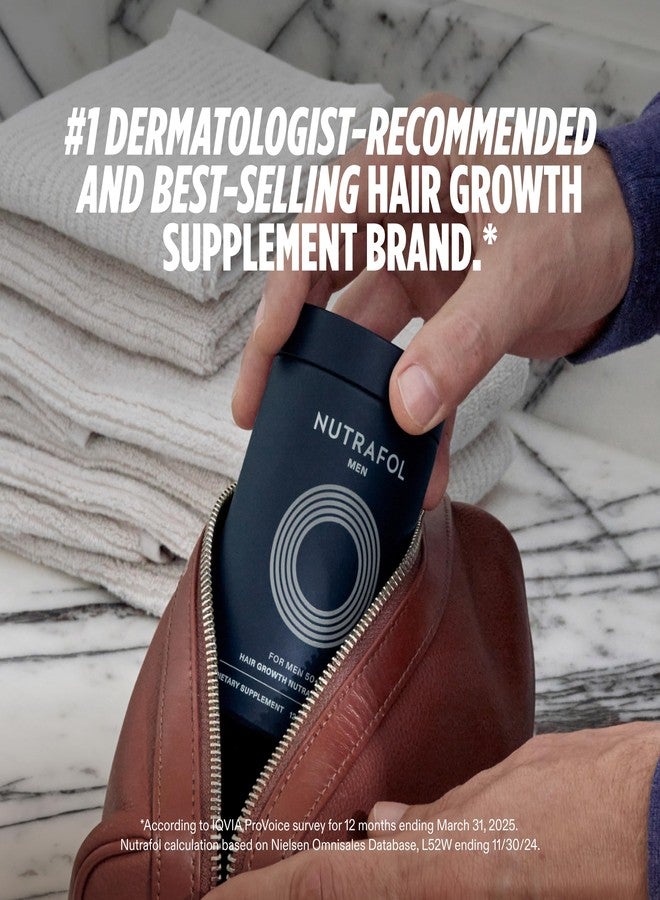 Nutrafol Men 50+ Hair Growth Supplements, Clinically Tested for Visibly Thicker Hair and Scalp Coverage, #1 Dermatologist-Recommended Hair Growth Supplement Brand - 1 Month Supply - Image 3