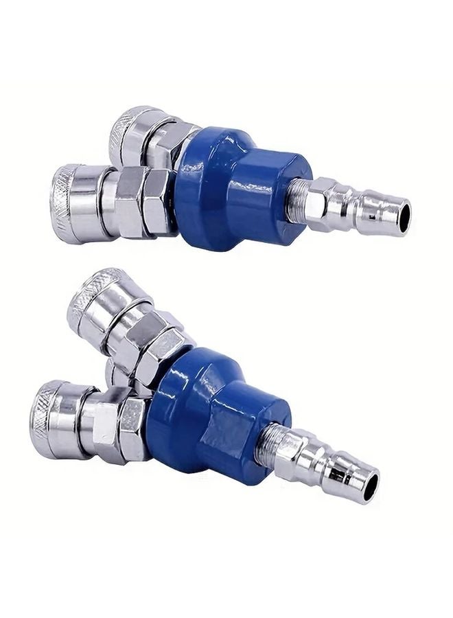 2 Way Quick Connector Air Compressor Multi Hose Coupler Pneumatic Fitting Tool - Image 2