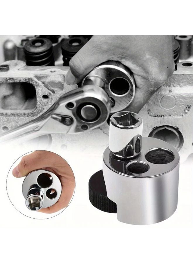 Silvery Heavy Duty Stud Bolt Extractor Remover Tool Manual Loosening Tightening 1 2 Inch Drive - Image 1