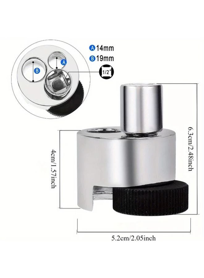 Silvery Heavy Duty Stud Bolt Extractor Remover Tool Manual Loosening Tightening 1 2 Inch Drive - Image 5