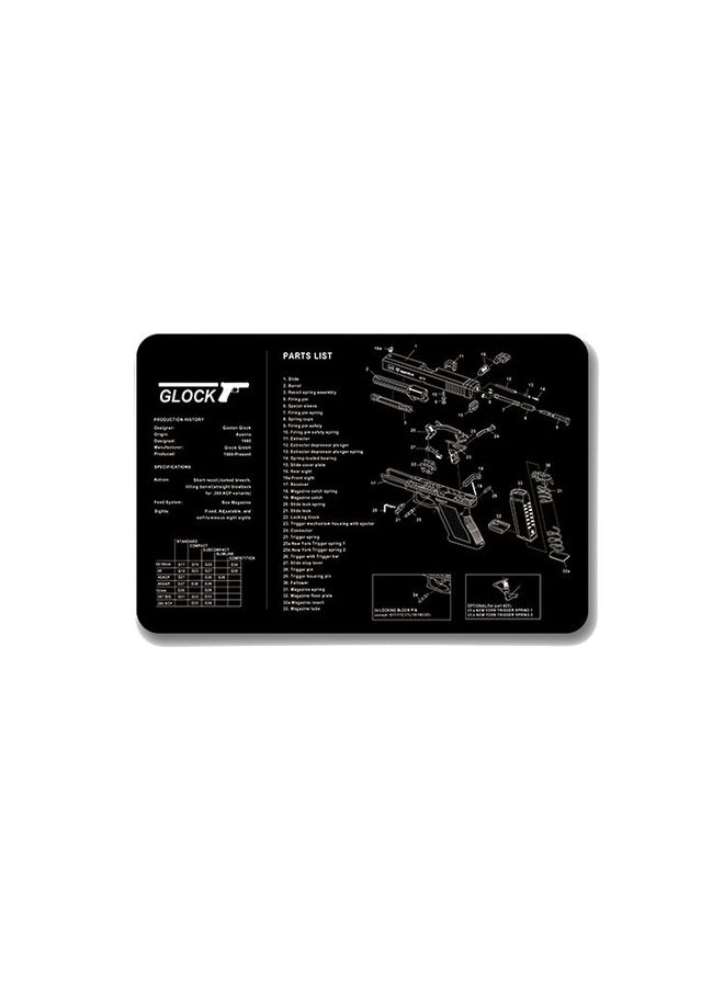 BURAQ 2 PCS Heat Transfer Non-Slip Single-Sided Office Gaming Mouse Pad 2mm(SPS-Glock)  - Image 2