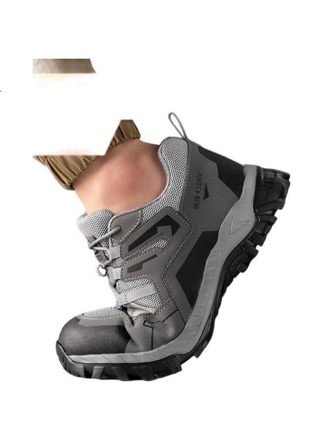 Jingtu Electrician Safety Shoes Men Insulated 10Kv Anti-Smashing Anti-Piercing Summer Breathable Work Safety Shoes 3159Kv-J 43 - Image 1