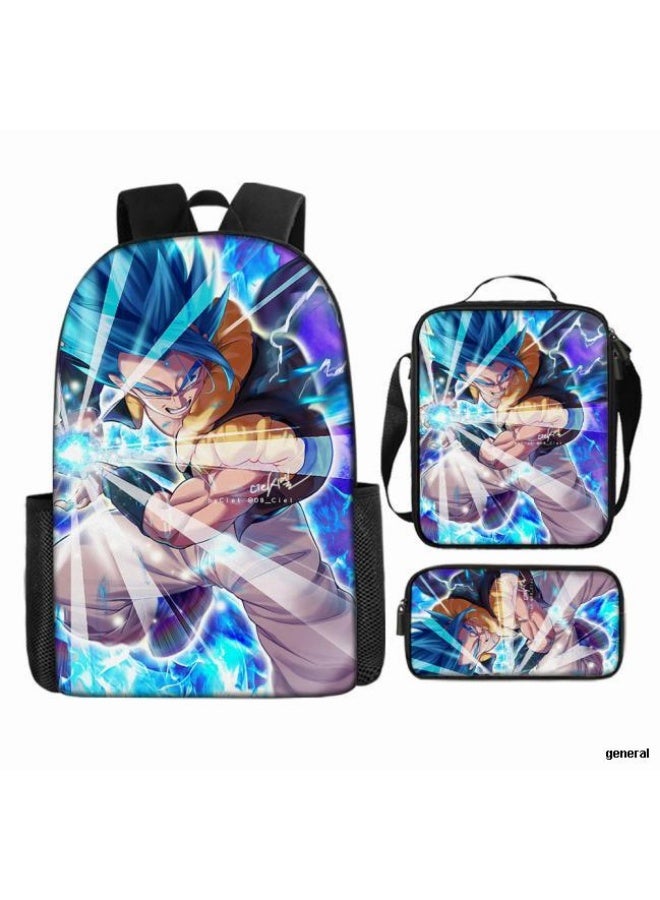 عام حقيبة الظهر المطبوعة الشائعة - مجموعة حقيبة الظهر المكونة من ثلاث قطع (يمكن استخدامها للطلاب والأطفال والأصدقاء للنزهات وتسلق الجبال وما إلى ذلك) - 27 - Image 1