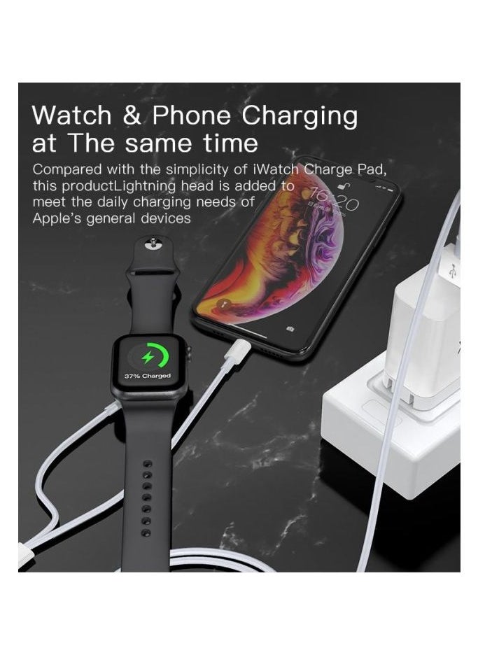 Yesido - Yesido CA70 watch charger2 in 1 Watch Wireless Charger  Apple SERIES 1/2/3/4/5 - Image 1