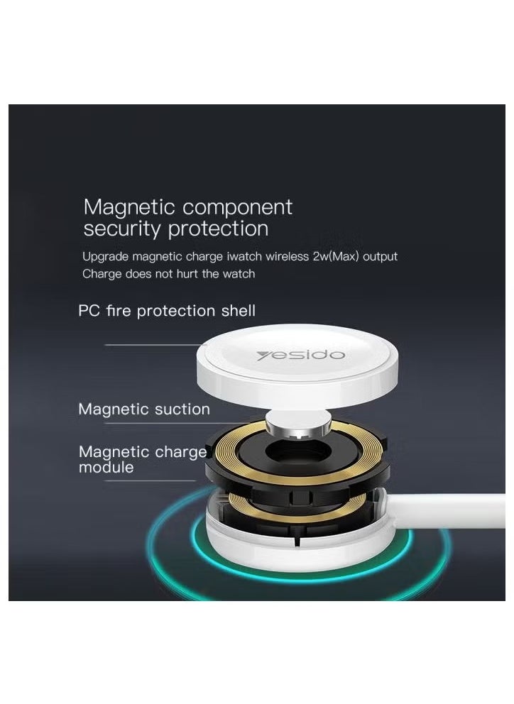 Yesido - Yesido CA70 watch charger2 in 1 Watch Wireless Charger  Apple SERIES 1/2/3/4/5 - Image 1